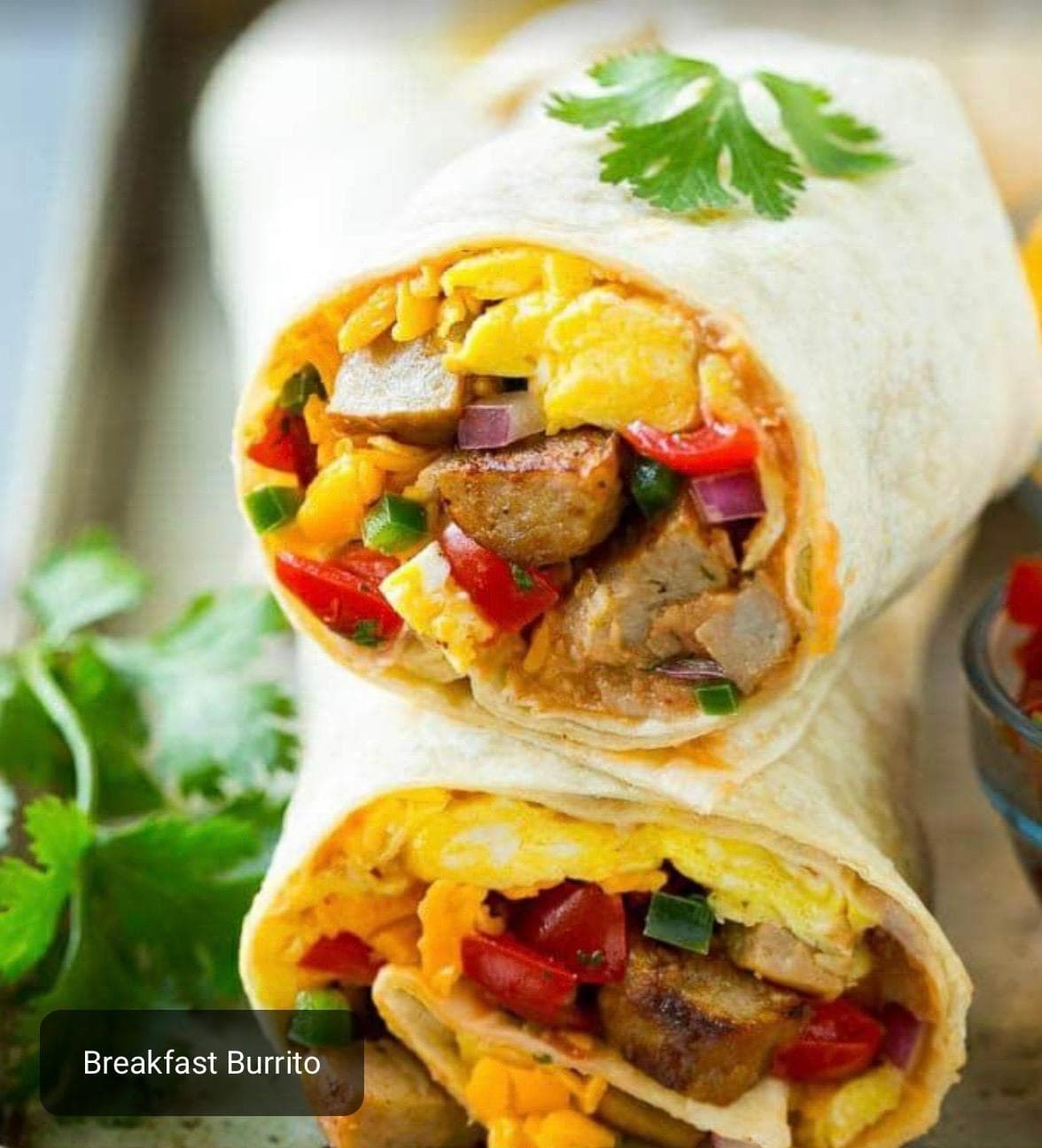 Breakfast burrito from Tomy's Kitchen